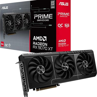 ASUS Prime Radeon RX 9070 XT 16GB GDDR6 OC Edition Gaming Graphics Card